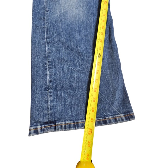 Levi's Mens 569 Loose Straight Fit Jeans 42x32 Faded Medium Wash Denim‎ Whiskers - Picture 13 of 13